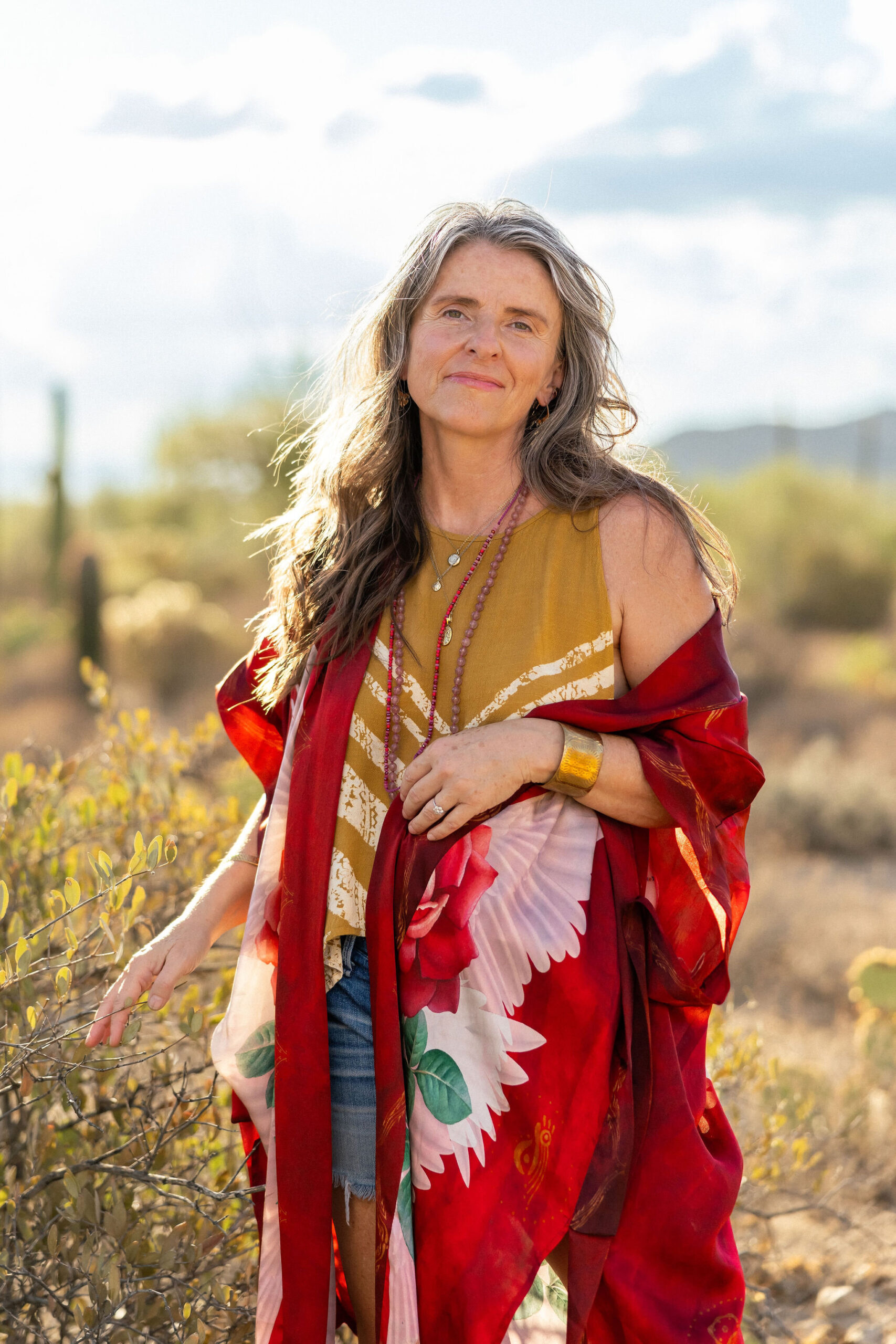 Midlife woman finding peace and emotional safety by slowing down and reconnecting with the present moment